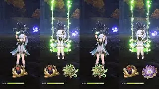 Nahida Artifact Comparison Deepwood,Gilded,LostParadise !!!