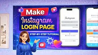 How to Design Instagram Login Page in Figma | Figma UI Design Tutorial for Beginners