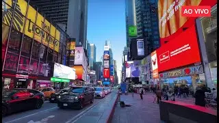 🔴 Nova York ao vivo: Domingão de muito frio pelas ruas de Nova York