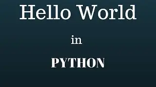 hello world in python
