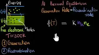 Generation and recombination in semiconductors| Class 12 (India) | Physics | Khan Academy