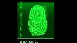 Green Screen: Finger Print Animation  Chroma Key Full 1080p HD