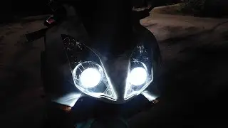 Honda VFR 800 установка Biled линз Vision Evolution
