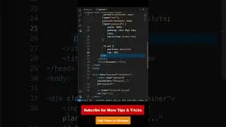 Show/Hide Input Field Password using Eye Icon in Html, Css and Javascript 