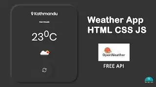 HTML CSS and JS weather app with free openweather api