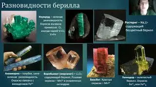 Островные силикаты 2: кольцевые силикаты. Ювелирное качество, широчайший изоморфизм, яркая окраска!