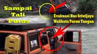 Proses Evakuasi Bus Sriwijaya Yang Terjun Ke Jurang
