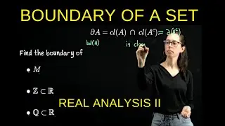 Boundary of a set in a metric space, Real Analysis II