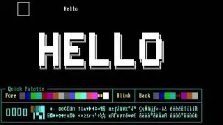 Drawing ASCII art with TheDraw