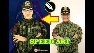 MR GENERAL VECTOR ART USING COREL DRAW SPEEDART