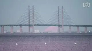 MOMENTS near Øresund Bridge: Moon Rise Video [8k]