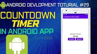 Countdown Timer with Start, Pause and Reset - Android Studio Tutorial