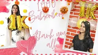 1000 Subscribers Special Video | Thank You All | Shravanthi Official.| 1K Creator |
