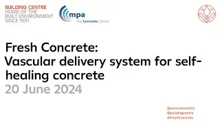 Fresh Concrete 2024: Vascular delivery system for self-healing concrete