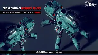 Learn 3D Robot Modeling in Maya – Part 3 | Beginner Series | 