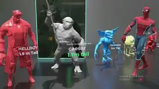 Размеры монстров в 3D (Monster size)