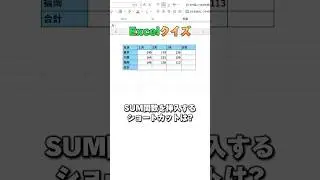 【Excel】Excelクイズ！