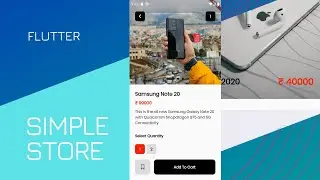 A Simple E-Commerce Store using Flutter