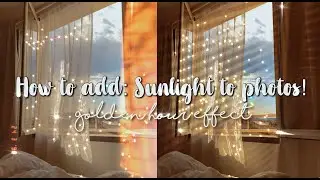 HOW TO ADD SUNLIGHT TO PHOTOS! GOLDEN HOUR EFFECT TUTORIAL! (Avatan)- underrated app
