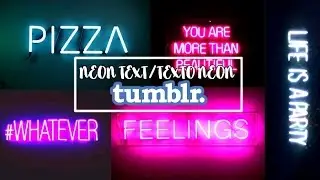 neon text♡ | Texto neon♡