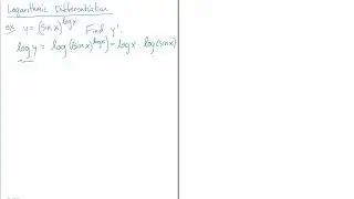 Logarithmic differentiation