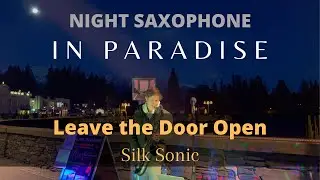 Night Sax Performance in New Zealand!! | Leave the Door Open - Silk Sonic