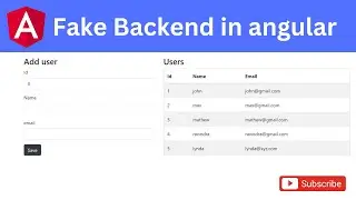 Fake backend in angular with json server | angular 14 for beginners
