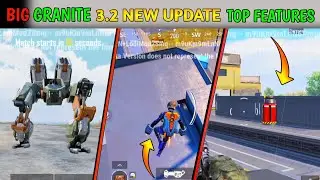BGMI 3.2 UPDATE : | big granite | NOTES IS HERE😍 | NEW MODE, NEW EVENTS