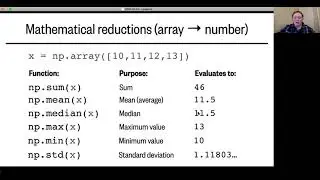 Lesson 6, Part 2: More array functions