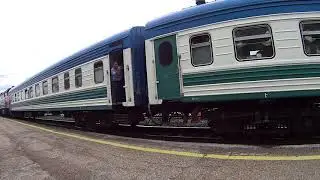 Отправление из Стерлитамака поезда 382 Уфа — Ташкент (Full HD)