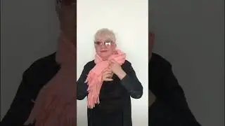Завязываем палантин на голову 😍 