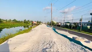 Wider Train Line Road under construction