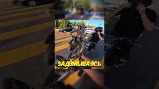 His bike is driving itself! (unfortunately) 😮🏍️
