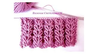 77 Knitting patterns with spikelet elastic / Svetlana SK