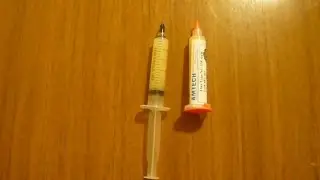 Как перегнать флюс из тубы в шприц