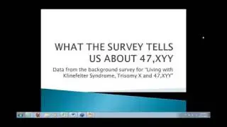 2012 Survey Results: Living with 47,XXY