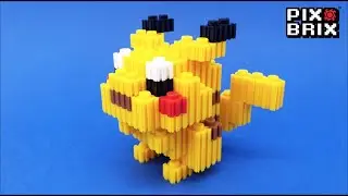 Pikachu Pokémon 3D Figure - Pix Brix Instructions