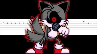 Triple Trouble VS Sonic EXE - Friday Night Funkin (Easy Guitar Tabs Tutorial)