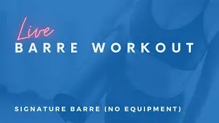 45 MINUTE CLASSIC BARRE - At Home/No Equipment