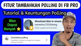 Fitur Tambahkan Polling Di Facebook || Cara Membuat Polling Di Reels FB Pro