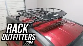 Honda Element with Thule 859XT Canyon XT Rooftop Cargo Basket