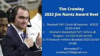 Tim Crowley 2023 Jim Nantz Award Reel