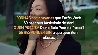 Como Vencer a Ansiedade de Vez - Você no Controle da Sua Vida!
