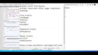 inline javascript html event attributes