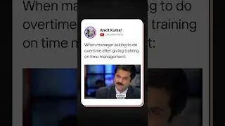 When manager asking to do overtime after giving training on time management