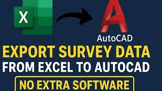 Export Survey Data from Excel to AutoCAD | No Extra Software Needed