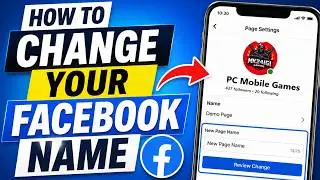 How to Change Your Facebook Name | How To Facebook Page Name Change On Mobile