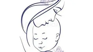 how to make a mother and son drawing banaye step by step. mother and father and son drawing