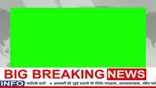 News Frame Green Screen | Breaking News Template | No Copyright Overlay