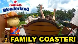 SNOOPY'S RACING RAILWAY POV – Canada’s Wonderland - New Steel Kids Launch Coaster Vaughan, Ontario